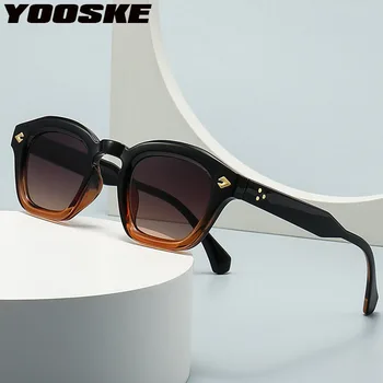 YOOSKE Krog Punk sončna Očala za Moške DODATKI Priljubljen Modni Retro sončna Očala Ženske Luksuzne blagovne Znamke Oblikovalec UV400 Odtenki Očala