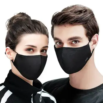 WECAN PM2.5 Zaščitno Masko 5 plast mascaras Anti-Prah Gripe Usta Maske Respirator oglje filter Stroj Maske