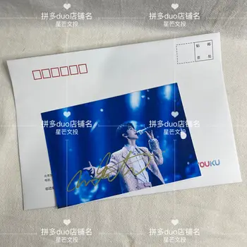 star kitajski Wang jun kai TFboys 10. Obletnici Koncert autographed fotografija 6-palčni zaslon, ki niso natisnjeni rojstni dan darilo za prijatelja