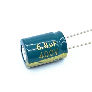10Pcs/veliko Visoka frekvenca nizka impedanca 400V 6.8 uF aluminija elektrolitski kondenzator velikost 10*13MM 20%