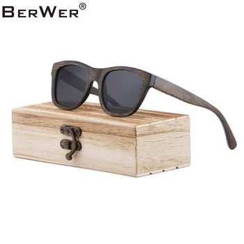 BerWer Lesa Polarizirana Sončna Očala Ženske Ročno Original Bambusa Sončna Očala Za Prijatelje Kot Darila Dropshipping
