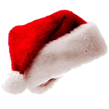 Hat Santa Božič Klobuk Božični Dan Kostum Obleko Gor Plišastih Debele Božični Klobuk Odraslih