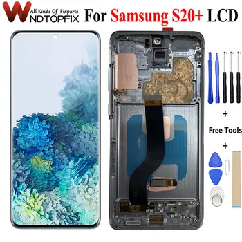 Preizkušen OLED Kakovosti S20+ Zaslon Za Samsung Galaxy S20 Plus G985 G985F G986 G986F LCD Zaslon na Dotik, Računalnike Sestavljanje Delov