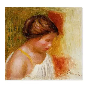 olje reprodukcij znanih Pierre Auguste Renoir slike Gabrielle v Srajca Ročno poslikano Visoke kakovosti