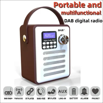 Retro Domov Multi Funkcionalne DAB Digitalni Bluetooth Zvočnik/Prenosni Multi Funkcionalne FM/TF/USB MP3 Integriran Radio Caixa De Som