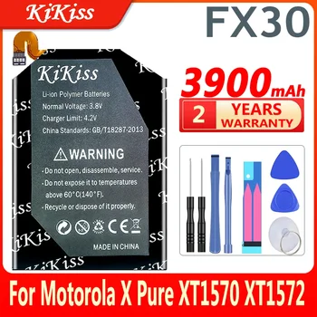 KiKiss FX30 3900mAh Baterija za Motorola Moto X Čisto XPure Edition X Slog Čisti X Slog X+2 XT1570 XT1572 XT1575
