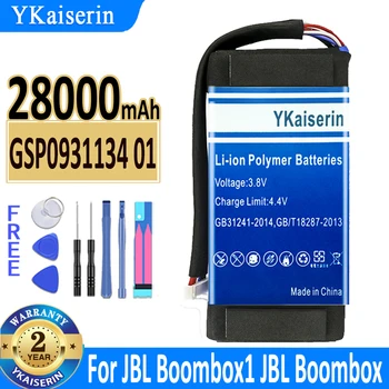 YKaiserin 28000mAh Baterije GSP0931134 01 za JBL Boombox1 JBL Boombox Zvočnik Batterij + Progi ŠT.