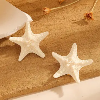 Seashell sponke za Lase Zvezda Lasnice Lepe Letnik Seashell Pribor za Lase Naravno Zvezda Ostra za Lahke