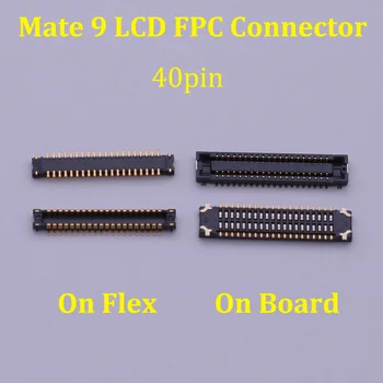 2-5pcs LCD-Zaslon FPC Priključek Vrata Za Huawei Mate9/Mate 9 Lite/P9 Plus/Y7 2017/GR5/P8/Max/P6 Vtiča Na Kablu Motherboard 40pin