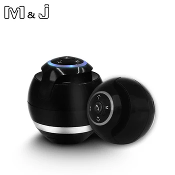 M&J A18 Bluetooth Zvočnik Mini Prenosni Brezžični Soundbar Bas Boombox Zvok Polje z Mic TF Kartice FM Radio, LED Luči