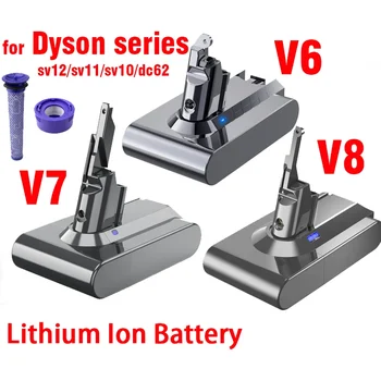 Novo za Dyson V6 V7 V8 V10 Polnilna Litij-Ionskih Baterij, Absolutno sesalnik SV10 SV11 SV12 SV03 DC62 Li-ionska Baterija