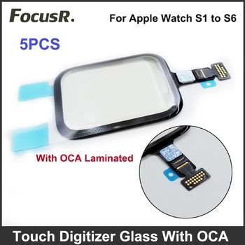 5PCS zaslon na Dotik, Računalnike OCA, Lepilo za Stekla Za Apple Watch Series 9 7 6 4 3 2 MP 38 mm 40 mm 42mm 44 mm LCD Zaslon Popravilo Kit Deli