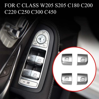 4PCS Vrata, Okna, Stekla Podizač Nadzor Stikalo Gumb za Mercedes-Benz C Razred W205 GLC W253
