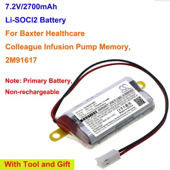 CS 2700mAh Li-SOCl2 Baterije OM11192 za Baxter Zdravstveni Sodelavec Infuzijo Črpalka Pomnilnika, 2M91617, 