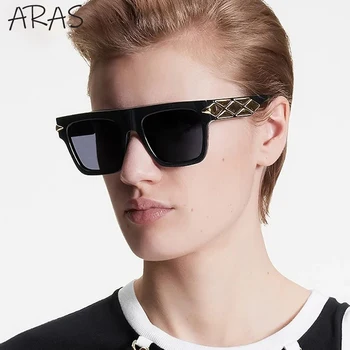 Prevelik Kvadratnih sončna Očala Moški Ženske 2024 Luksuzni Čisto Nov Modni Velik Okvir sončna Očala Ženski Malletage Odtenki UV400 Očala