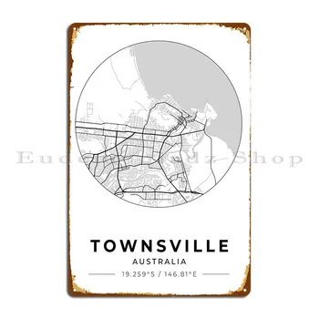 Townsville Avstralija Kovinske Plošče, Plakat Zidana Stena Stenski Dekor Dekor Design Kuhinjo Tin Prijavite Plakat