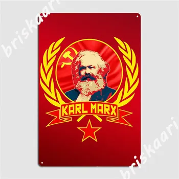 Karl Marx Kovinski Znak Objave Garaža Stensko Slikarstvo Klub Domov Classic Tin Prijavite Plakat