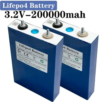 3.2 v 200Ah Lifepo4 Baterije Razred Litij-Železo Fosfat za 12v Avtodomi Golf Voziček Off-Road Sončev Veter Jahte