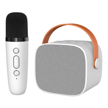 Prenosni Bluetooth Zvočnik z 1-2 Brezžični Mikrofon Novi Mikrofon Karaoke Pralni Predvajalnik Glasbe za Odrasle in Otrok Subwoofer Sistem