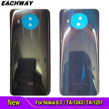 Novo Za Nokia 8.3 5G Pokrovček za Baterijo, TA-1243 Nazaj Stanovanj Primeru Nadomestil Za Nokia 8.3 Zadnja Vrata Steklena Plošča, TA-1251 Pokrov Baterije