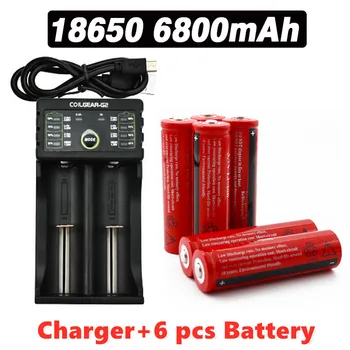 3,7 V wiederaufladbare liion batterie für Led taschenlampe batery litio + Ladegerät