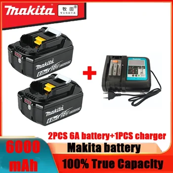 Makita Original 18V Makita 6000mAh Litij-ionska Akumulatorska Baterija 18v vaja Zamenjava Baterije BL1860 BL1830 BL1850 BL1860B
