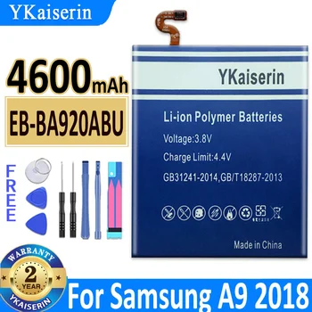 YKaiserin EB-BA920ABU 4600mAh Baterija Za Samsung Galaxy A9 2018 A9s A9 Star Pro SM-A920F A9200 Mobilni Telefon Bateria + Orodja