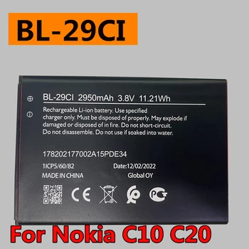 Original baterijo BL-29CI 2950mAh New Visoke Kakovosti Telefon Baterija Za Nokia C10, C20 Baterije