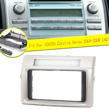Najboljši 2-DIN Stereo Radio DVD Fascijo Ploščo Plošča Okvir Za TOYOTA Corolla Verso