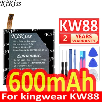 600mAh KiKiss Zmogljivo Baterijo Za kingwear Pametno Gledati KW88Pro KW88 Pro Bateria