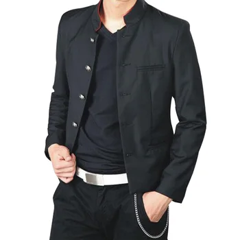 Brezplačna Dostava Novih fakultet univerze v Japonski šolski uniformi moški men ' s slim jopič kitajski tunika obleka jakna vrh človek priložnostne