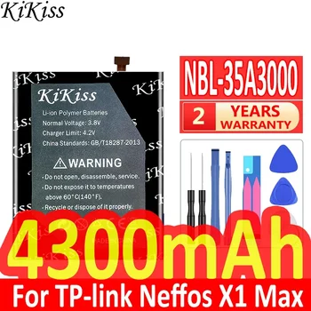 4300mAh KiKiss Zmogljivo Baterijo NBL-35A3000 NBL35A3000 Za TP-LINK Neffos TP903A TP903C X1 Max X1Max Mobilni Telefon Bateria