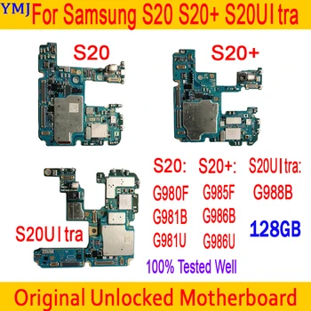 128GB Za Samsung Galaxy S20 G980F G985F G981B G986B G986U G988B G981U G988U Matično ploščo,Origina Odklepanje Podporo 4G Logiko Odbor