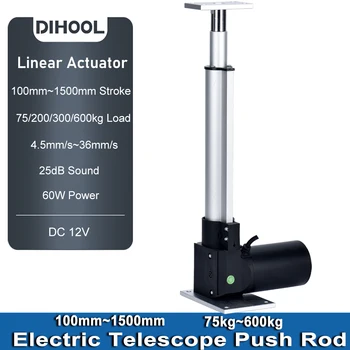 DHLA6000-A2-12V linearni pogon električnih dvižnih teleskopov potisnite palico za RV/Solarni sistem/Avto/Gospodinjski motornih