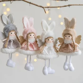 Nov Angel Doll Božično Drevo Okraski Visi Dekor Božič Obeski Dekoracijo za Dom Navidad 2023 Angel HangingOrnament