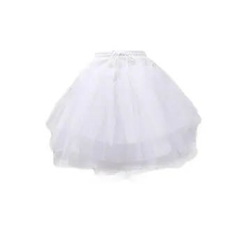 Ženske Dekle Hoopless Petticoat Crinoline 3 Plasti Tutu Koleno Dolžina Krila