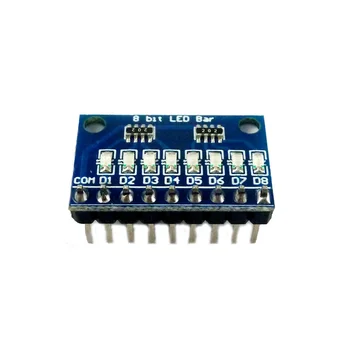 1Pcs 3.3 V, 5V 8-Bitno Modra Skupno Katodo Indikator LED Modul DIY Kit za Arduino NANO UNO Raspberry Pi 4 Nodemcu V3
