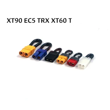 1 Kos Vežejo Plug Zanke Priključek Kratek Circut baterije Skakalec Kabel z Tamiya Dekani XT30 XT60 XT90 XT90S EC3 EC5 Trx HXT JR Plug