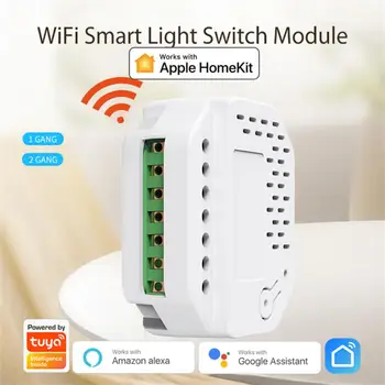 Tuya HomeKit WiFi In Zigbee Smart Stikalo DIY Svetlobe Breaker 2-Way Brezžični Rele Avtomatizacije Modul Delo Alexa googlova Domača stran