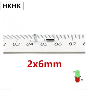 HKHK 100-1000 KOS mini magnet Dia.2x6 mm mm mini magnet dajalnik 2 mm x 6 mm močno magnetno standard 2x6 mm