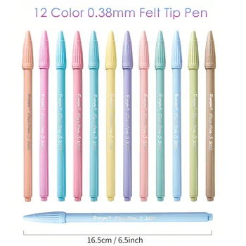 12pcs za 0,38 mm Plus Pero Morandi Barvni flomastri za Osvetljevanje Journaling Načrtovalec Risanje, Barvanje Barve Art Marker